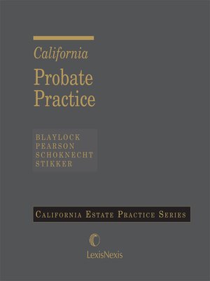cover image of California Probate Practice